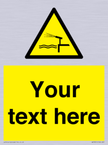 Custom warning water cannon